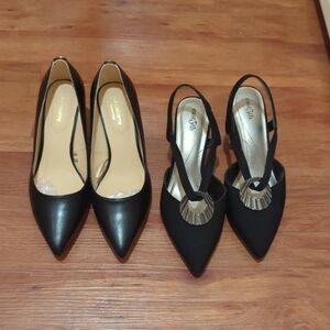 Elegant Black Women's Shoes Set